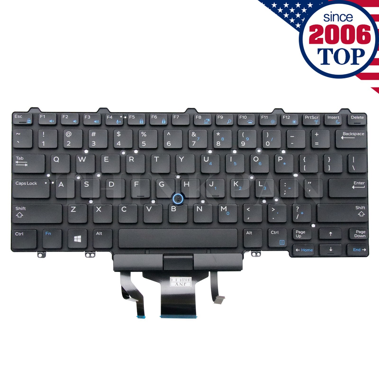US Keyboard Backlit for Dell Latitude E5450 E5470 E5480 E7450 E7470 E7480 D19TR