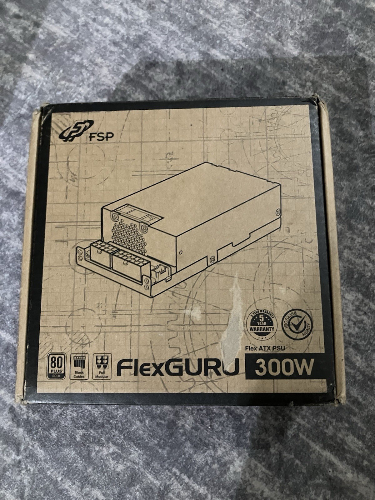 FSP FlexGURU Power Supply,Flex ATX 300W, 80 Plus Gold, (FSP300-57FCB)