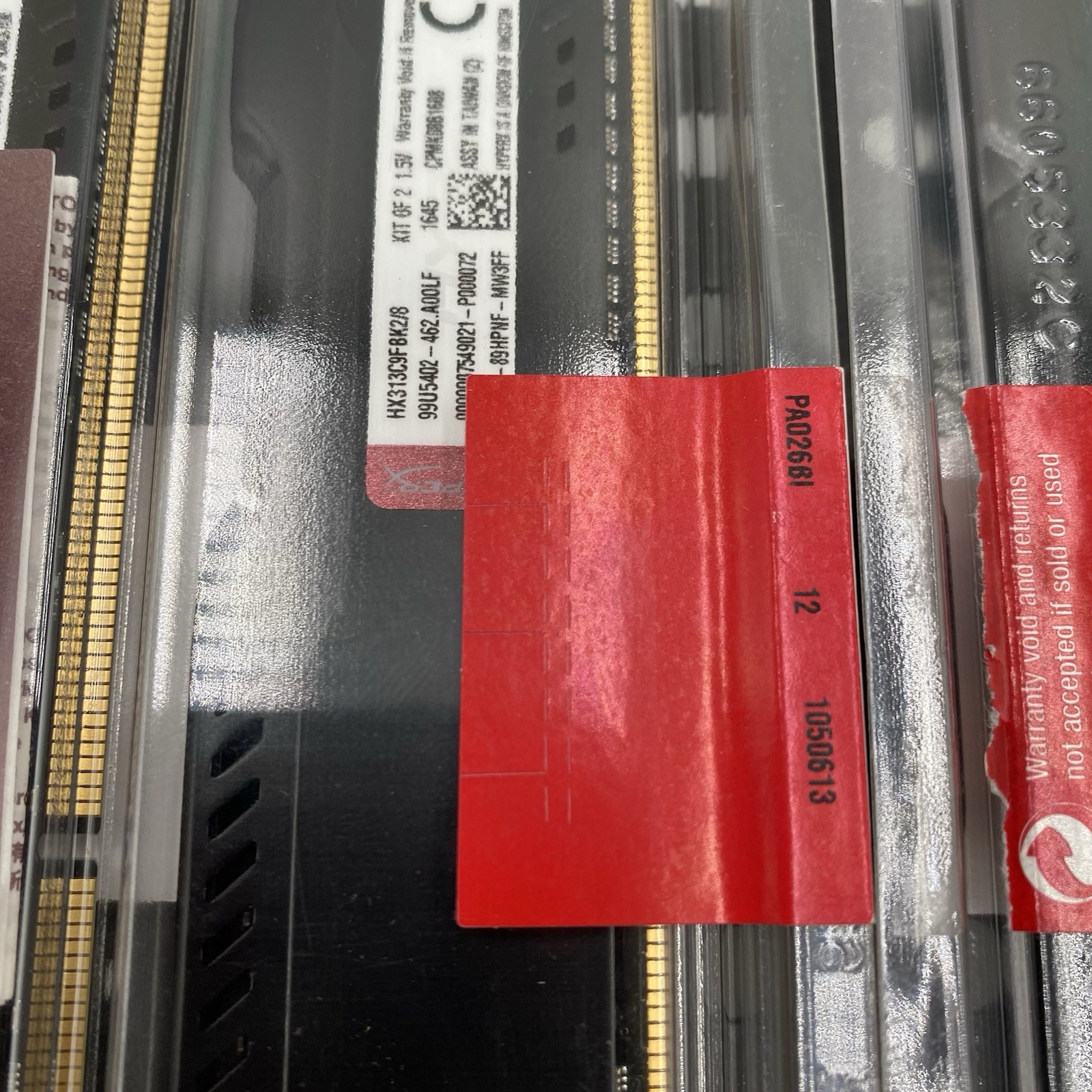LOT OF 2 HYPERX 8GB MEMORY KIT DDR3-1333 CL9 240