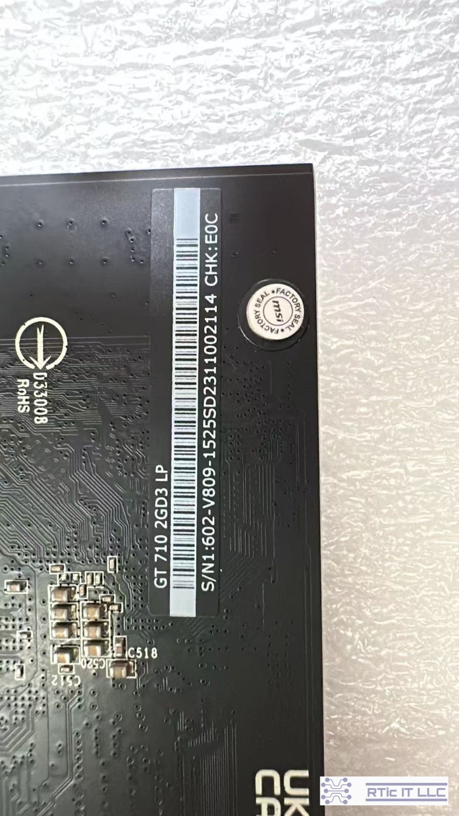 Grade A Pull GeForce GT 710 2GB DDR3 LP PCIe Graphics Card GT710-2GD3-LP