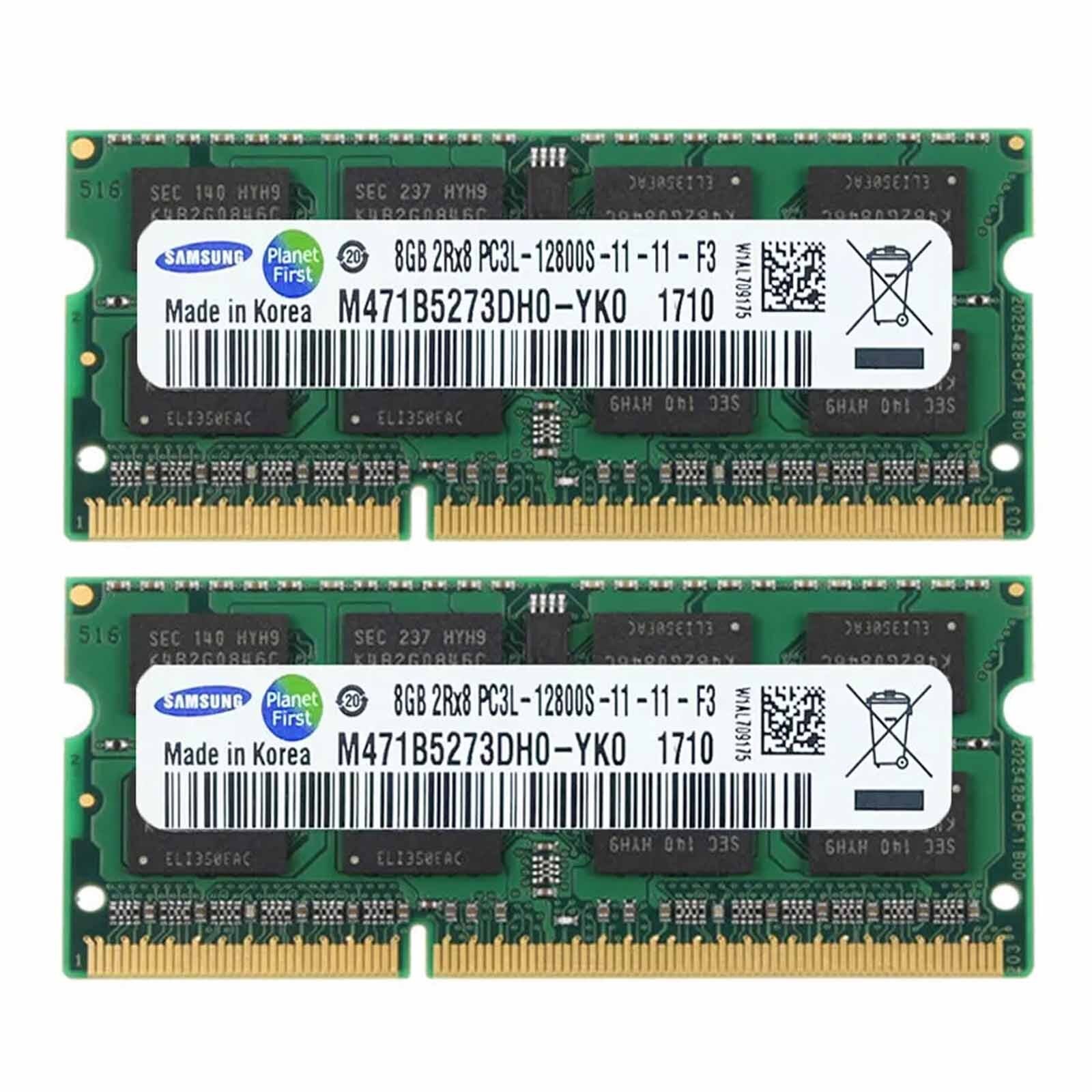 Samsung DDR3L 1333 16GB(2*8GB) 8GB 4GB 2Rx8 PC3-10600 SODIMM Laptop Memory RAM