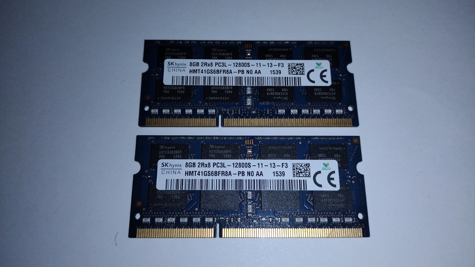 SK Hynix SO-DIMM DDR3 matching set of 2 DIMM 16GB total HMT41GS6BFR8A-PB