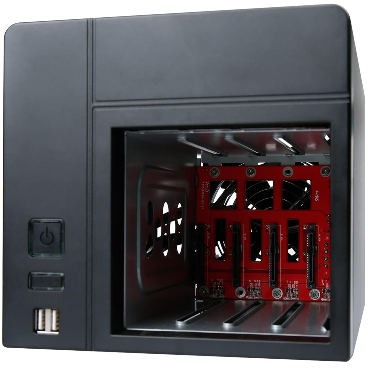 Mini-ITX NAS PC Case, 4-Bay DIY Chassis