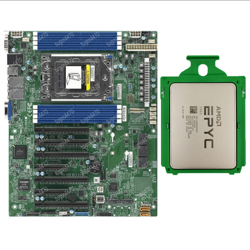 AMD EPYC 7302+Supermicro H12SSL-i 16cores 32threads 3.0 GHz motherboard+ CPU