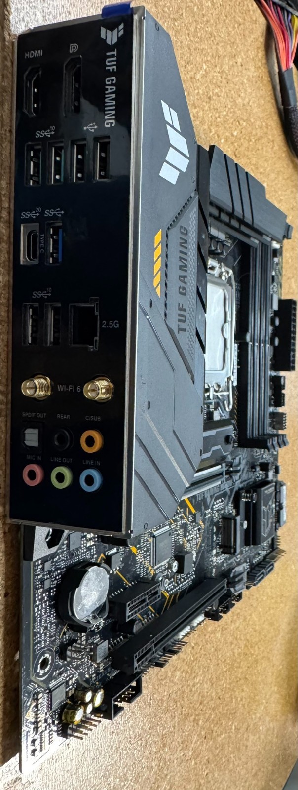 [FOR PARTS] ASUS TUF Gaming B660M-Plus WiFi D4 LGA 1700 microATX Motherboard