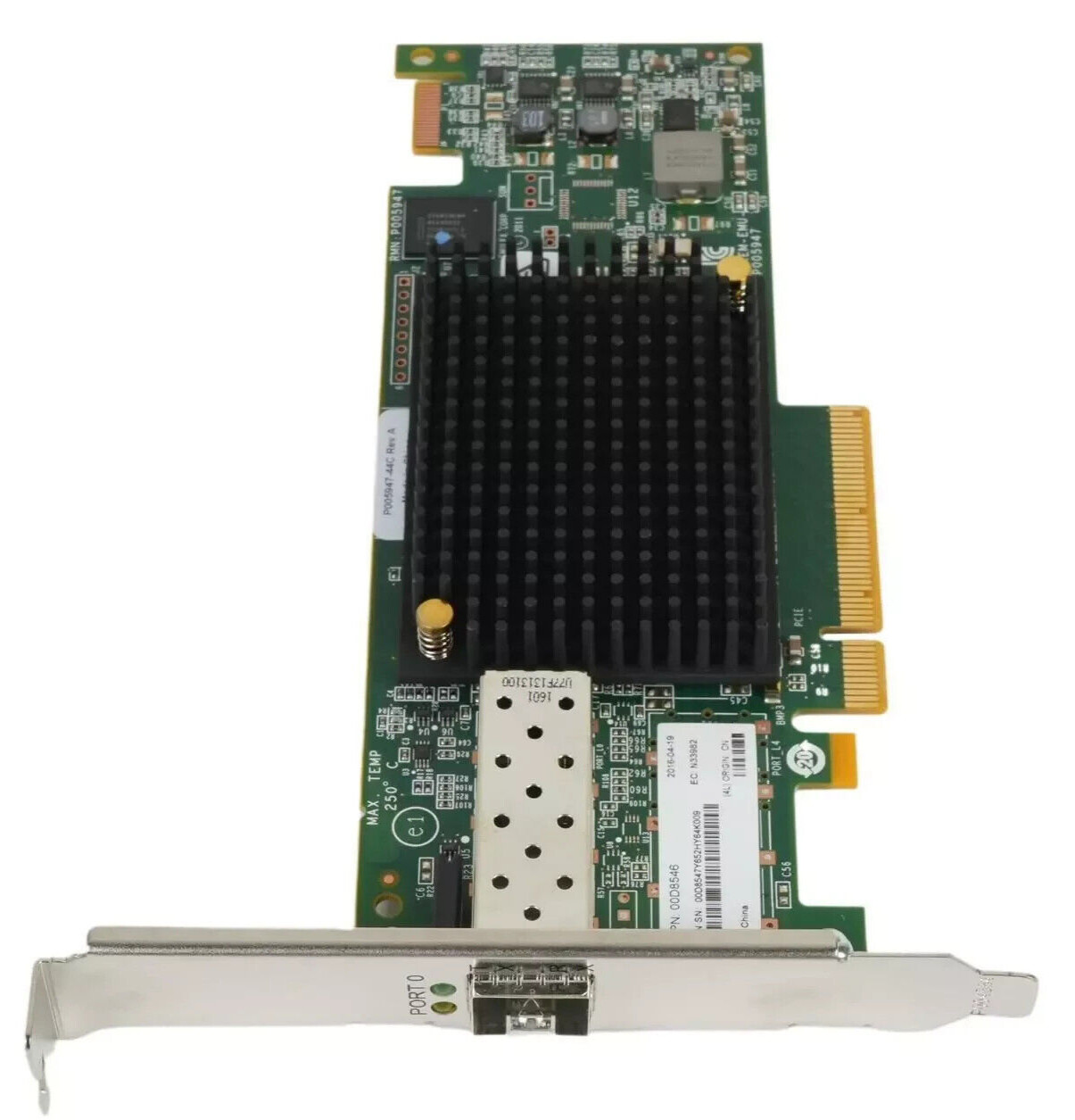 Lenovo Emulex 16GB/s 1-Port Fibre Channel PCIe 2.0 X8 HBA 00D8546 (1xSFP)