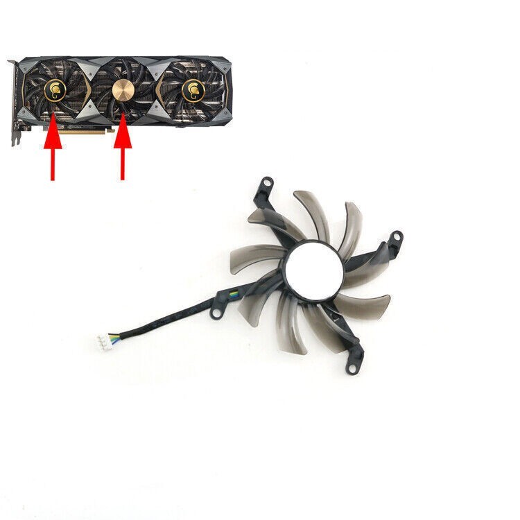 T129215SU Cooler Fan for Leadtek/Manli PNY ASL RTX2080 2070SUPER GTX1080ti 4Pin