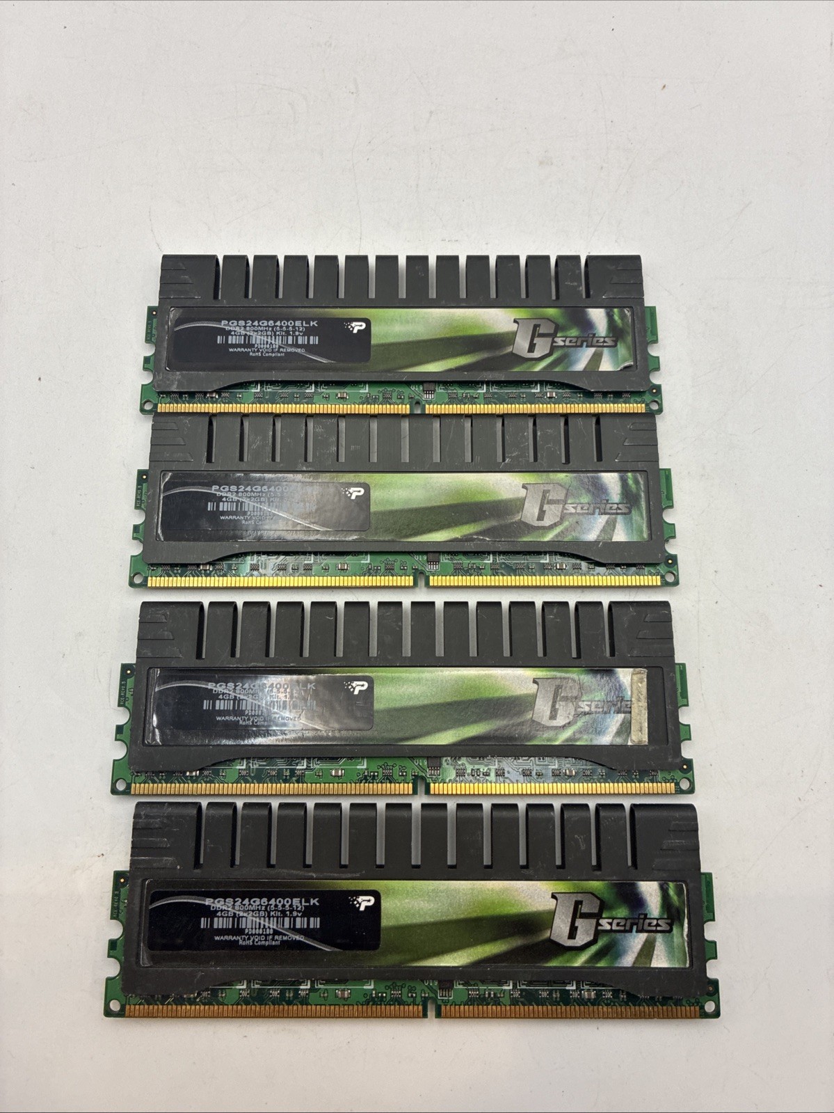 Patriot G-Series PGS24G6400ELK DDR2 4GB Kit (2X2GB) Desktop RAM Memory 2 Sets