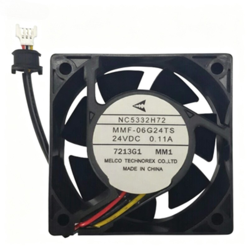 Melco MMF-06G24TS-MM1 NC5332H72 24V 0.11A 60*60*25MM Servo Driver Cooling Fan