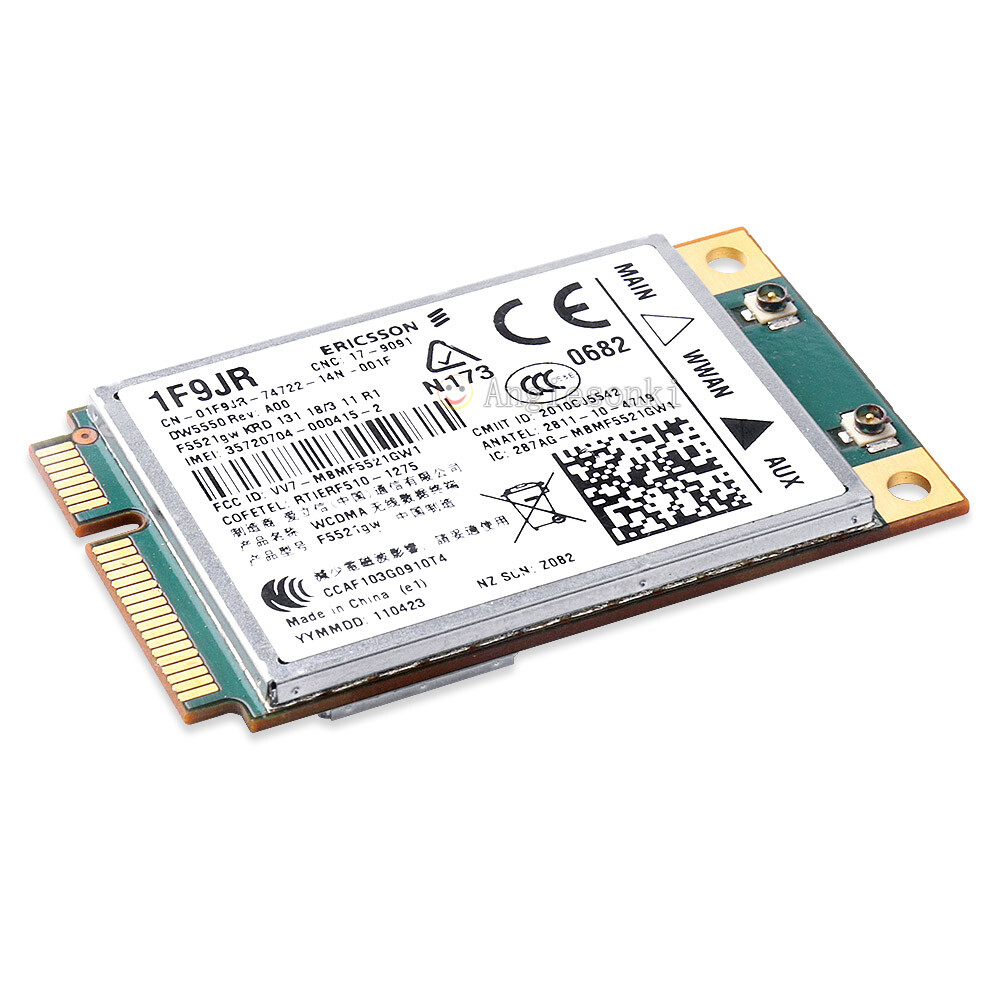 Unlocked Ericsson F5521GW DW5550 Wireless 3G WWAN card Mini PCI-E For DELL E5420