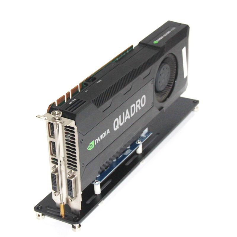 Graphics Card Vertical Bracket Holder DIY Aluminum GPU Card Mount Base Stand