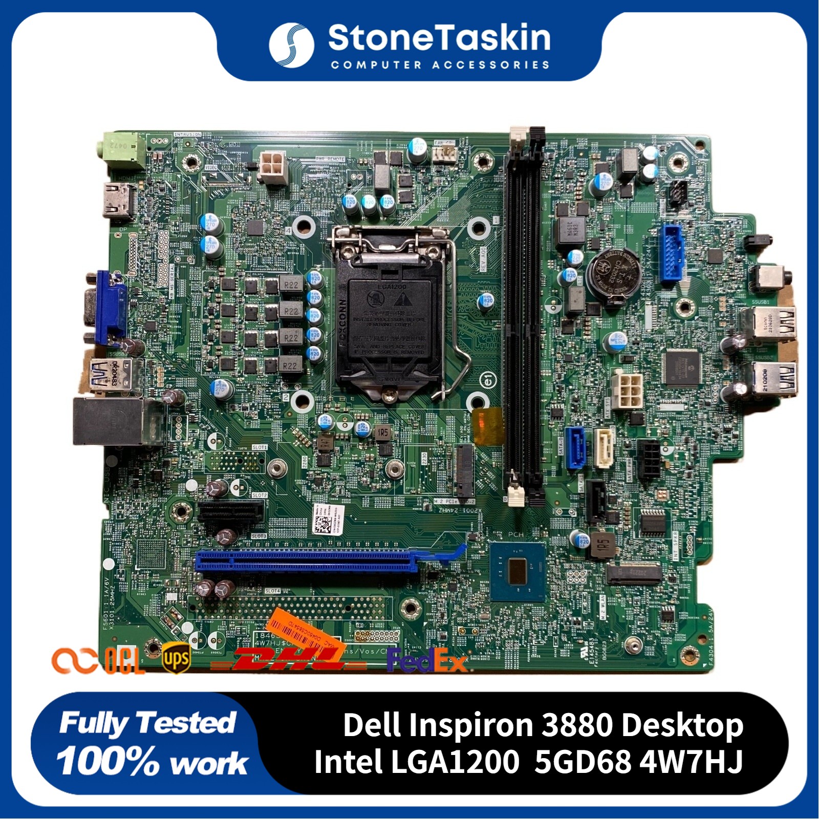 For Dell Inspiron 3880 Desktop Intel LGA1200 Motherboard 5GD68 4W7HJ