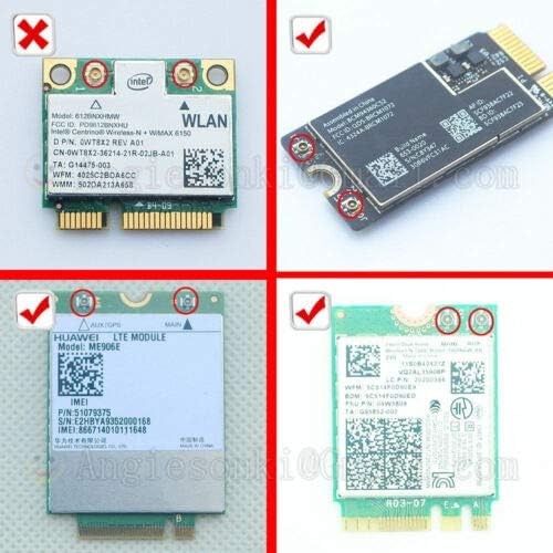 MHF4 WLAN Network Adapter PC WiFi Antenna for intel 7260 8260 8265 9265 9260 956