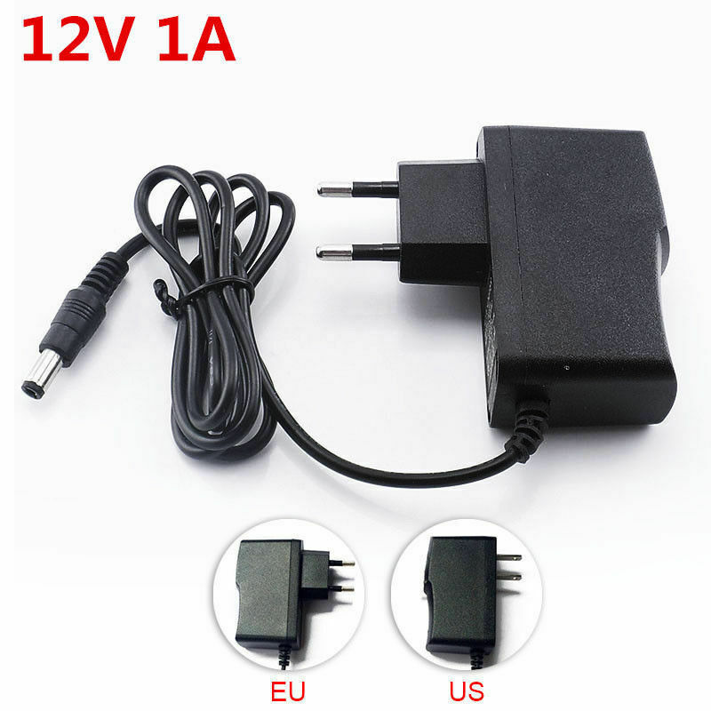 AC 110V 240V To DC 12V 1A LED Power Supply Adapter For LED Strip EU US Plug