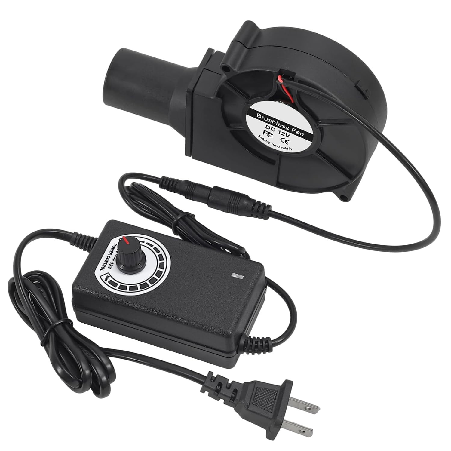 97Mm X 33Mm 9733 12V Dual Ball BBQ Blower Fan Air with 110V – 240V AC