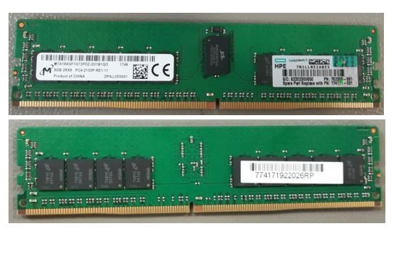 8GB (1x8GB) 2133Mhz PC4-17000 Cal15 Ecc Reg DR DDR4 SDRAM 288-pin Dimm (HP)