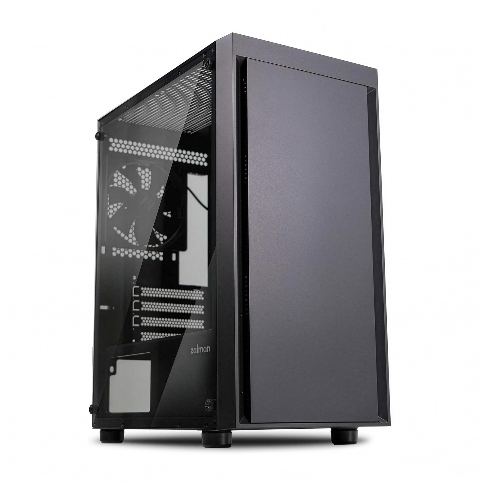 Zalman T3 Compact Mini Tower Micro ATX Desktop PC Case, 2 x 120mm Fans Pre-Insta