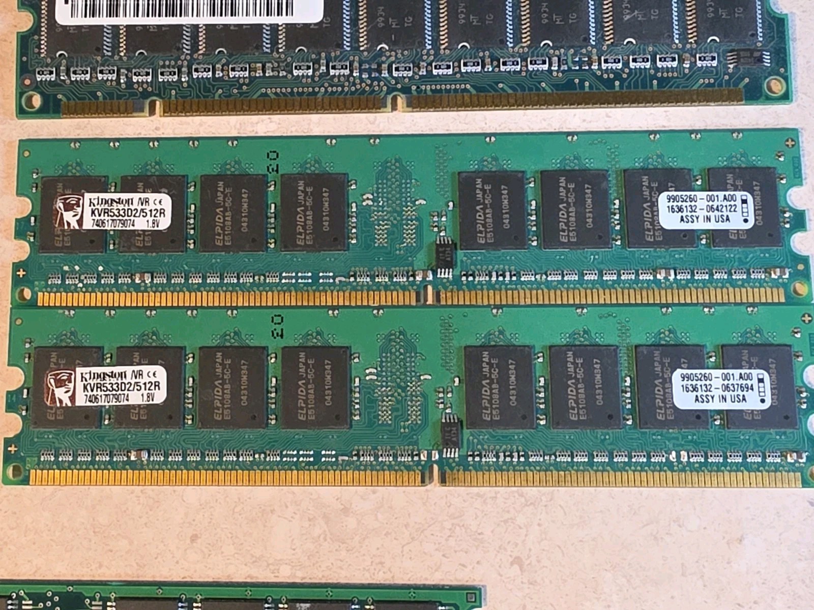 LOT of Memory Sticks Mixed Brands & Speeds 64mb-2GB Vintage DDR 1,2,3 SDRAM