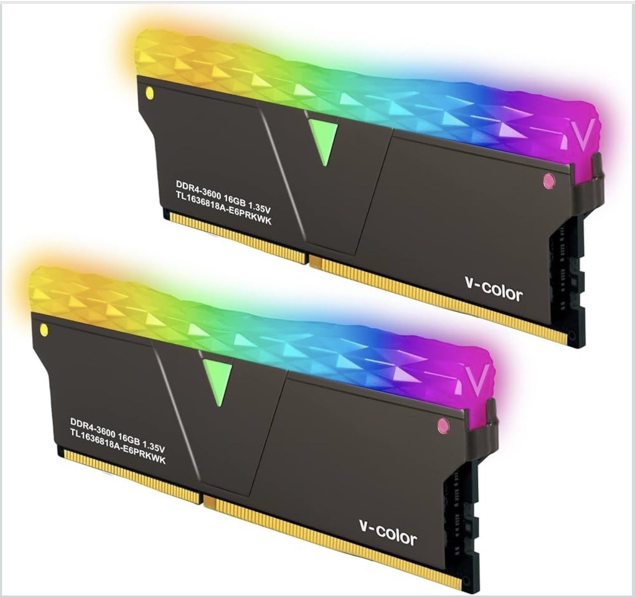 V-Color Prism Pro 32GB (2x16GB) DDR4-3600 288-Pin DIMM Intel XMP