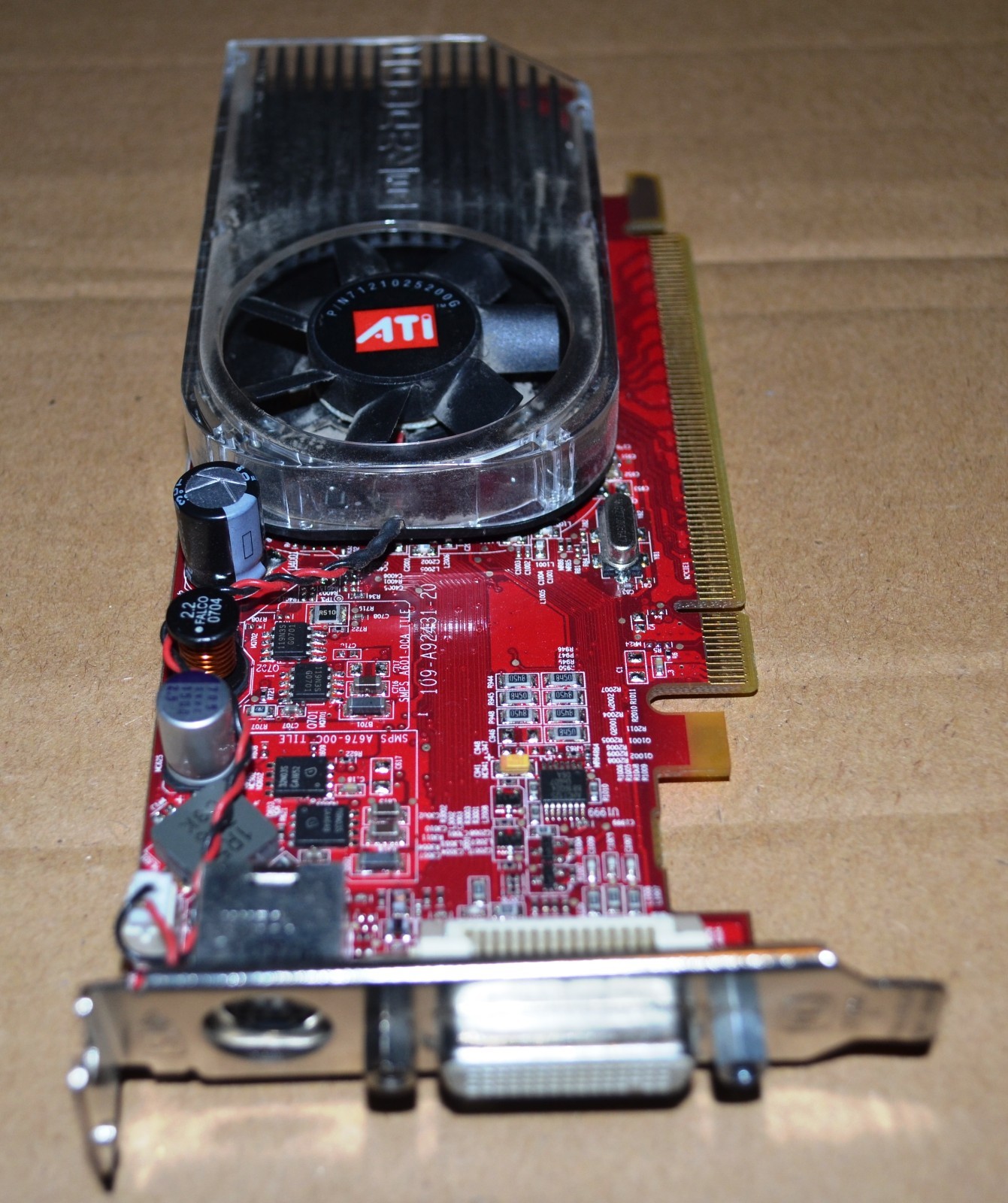Lot of FIVE(5) ATI 102-A924(B); 109-A92431-20; E198991 Video Cards; A92403; B276