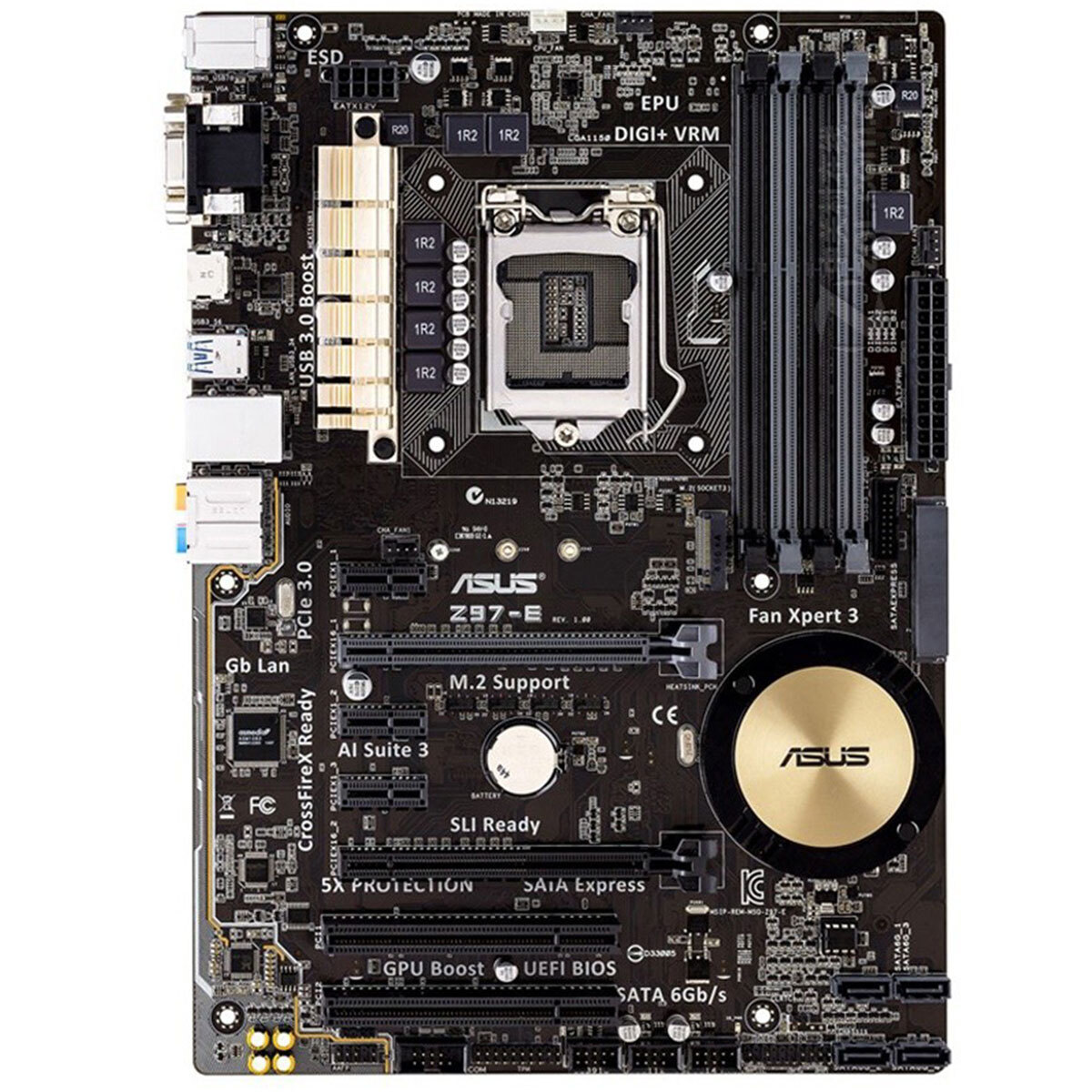 LGA 1150 ASUS Z97-E Motherboard Z97 Chipset DDR3 RAM HDMI USB 3.1 SATA III M.2