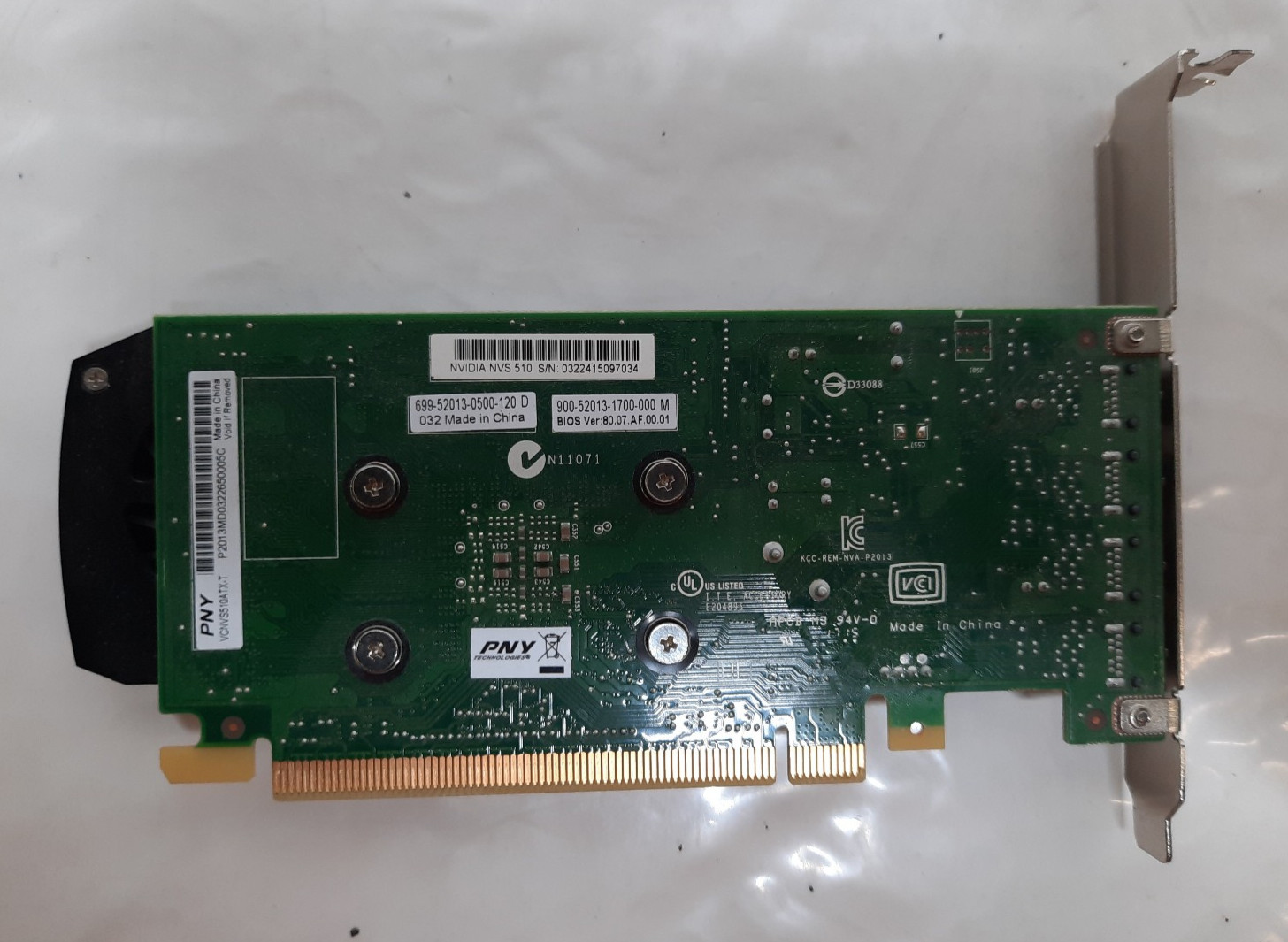 Lot of 3 NVIDIA NVS 510 and Quadro K1200 Graphics Cards High Profile