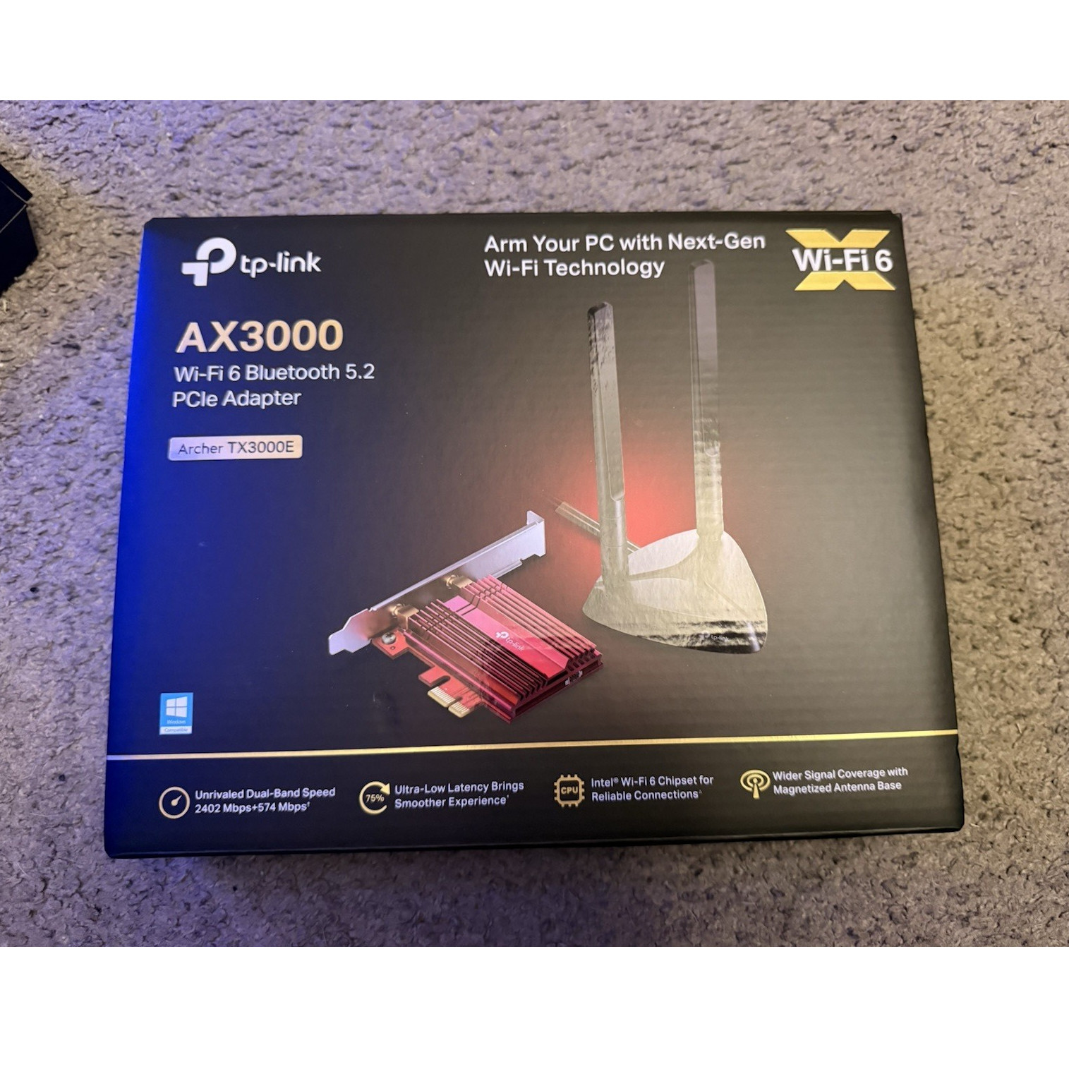 TP-Link Archer TX-3000E Wi-Fi 6 Bluetooth 5.2 PCIe Adapter 2402 Mbps
