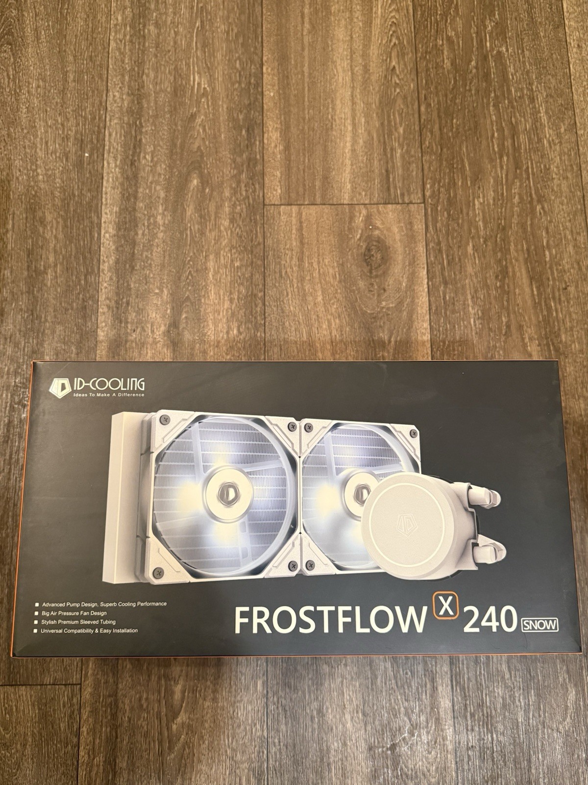 Brand New ID-COOLING FrostFlow x 240 Snow CPU Water Cooler for AMD and Intel