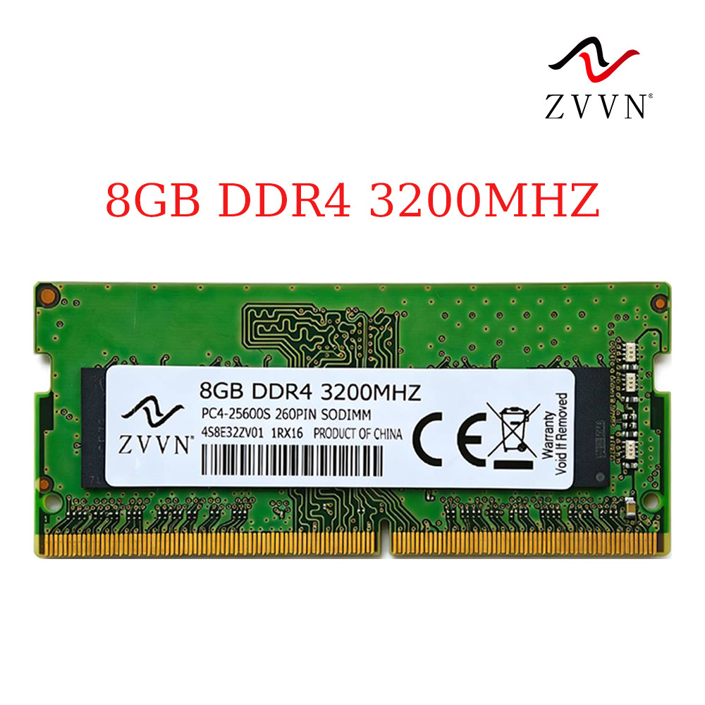 For ZVVN 8GB DDR4 3200 MHz PC4-25600 SODIMM 260-Pin 1Rx16 Laptop Memory RAM