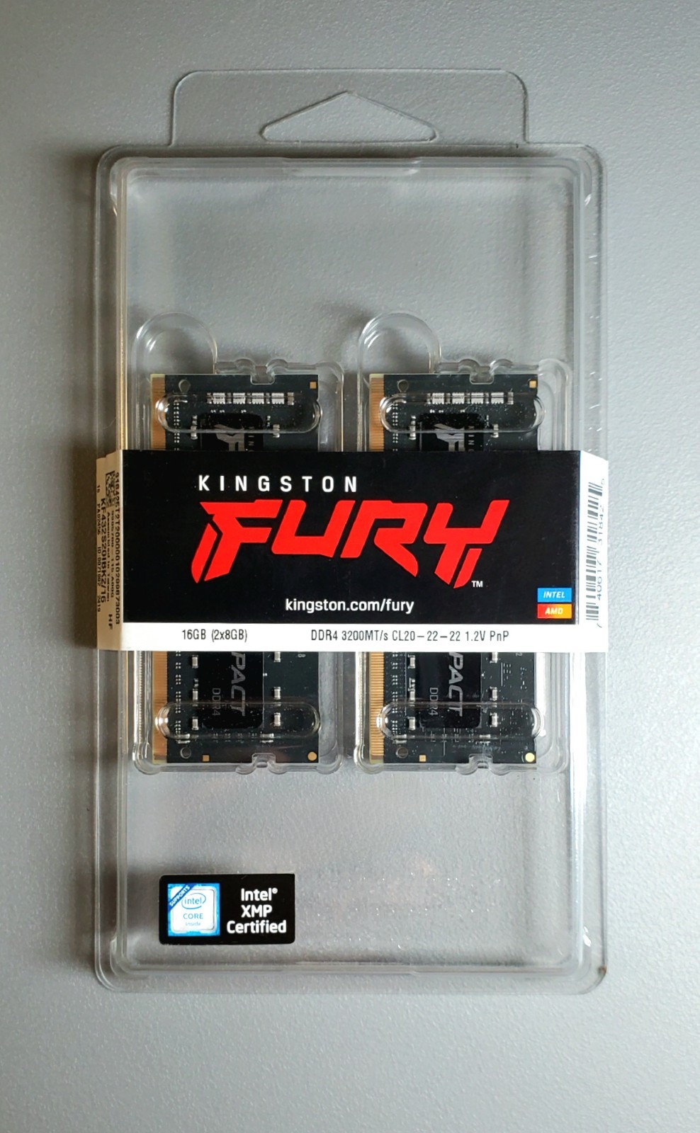 New Kingston FURY Impact 16GB (2x8GB) 3200MT/s Laptop Memory KF432S20IBK2/16