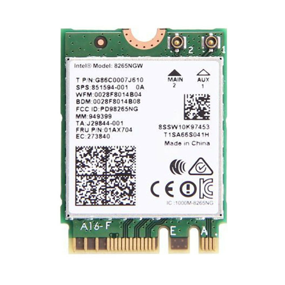 Intel Wireless AC 8265 NGW NGFF Dual Band 802.11ac 867Mbps WiFi + Bluetooth 4.2