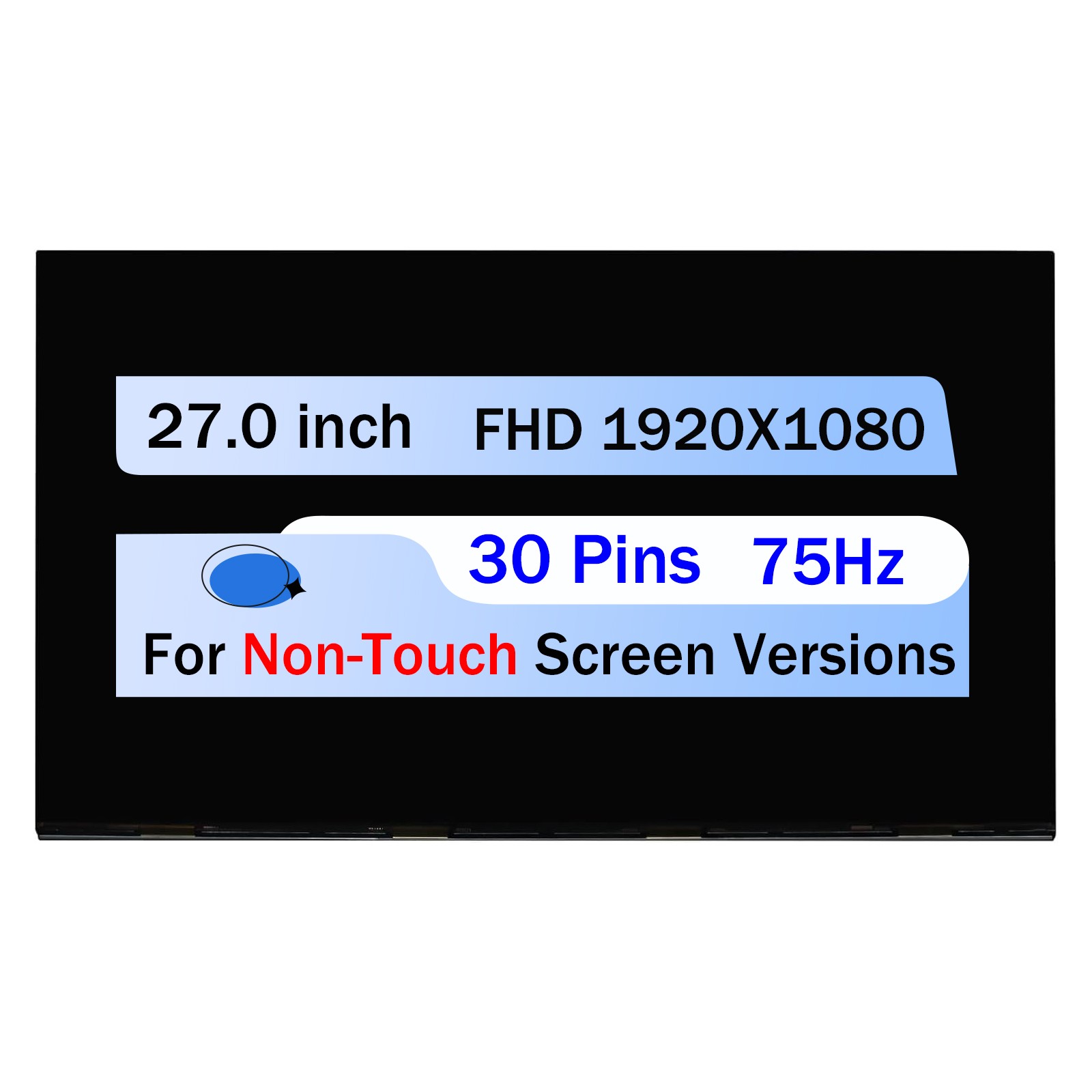 27.0″ For HP AIO 27-CB0176Z LCD Screen Display Replacement Non-Touch FHD 30 Pin