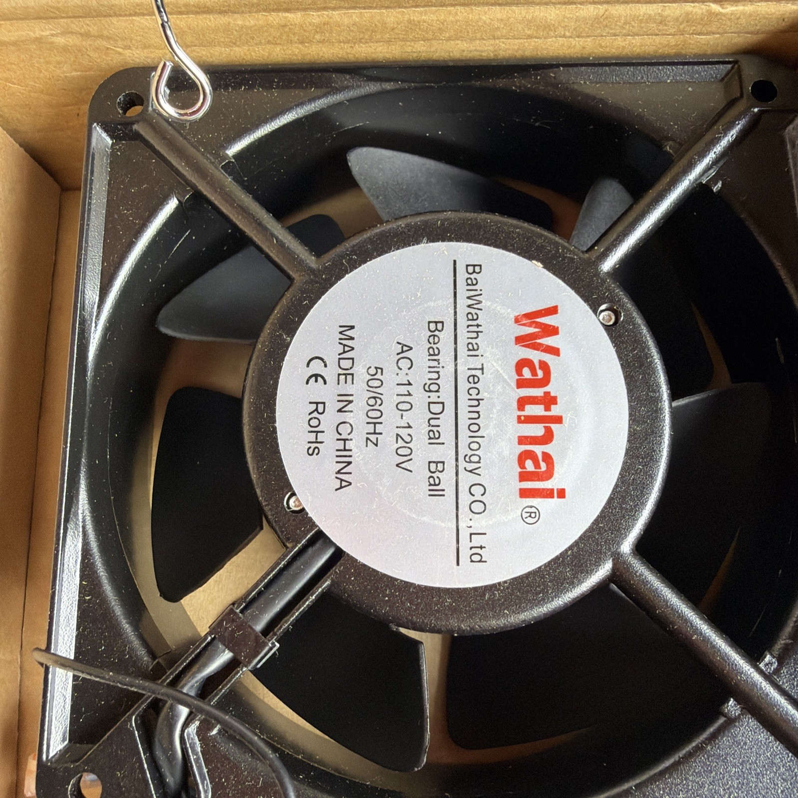 Wathai EC 120mm x 25mm Ball DIY Cooling Ventilation Exhaust Fan 110-120V
