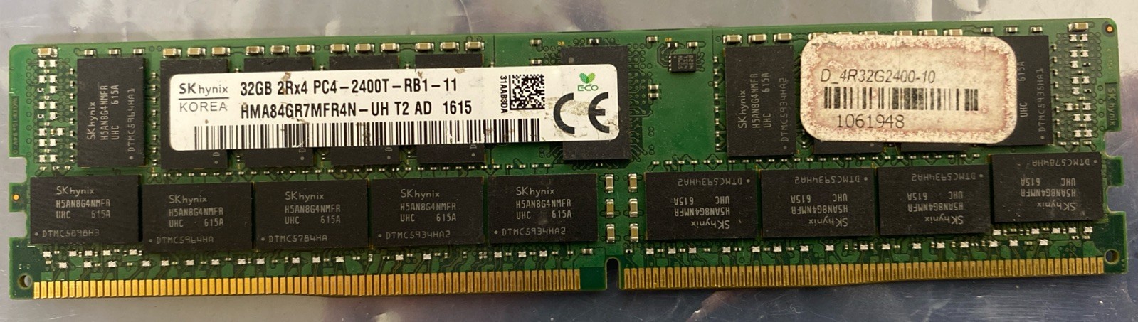 SK Hynix 32GB 2Rx4 PC4-2400T DDR4 HMA84GR7MFR4N RAM ECC