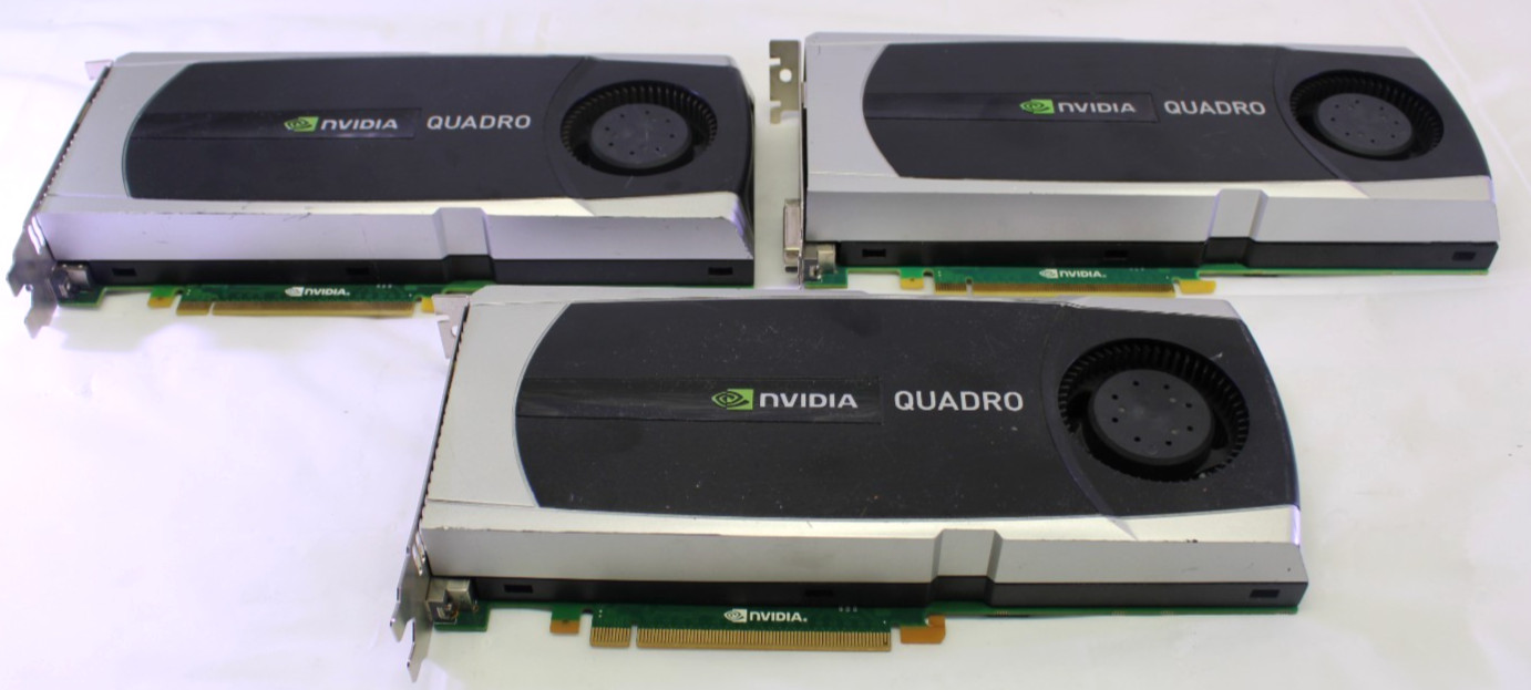 NVIDIA Quadro 6000 6GB GDDR6 PCIe Graphics Card, Lot of 3, For Parts/Repair