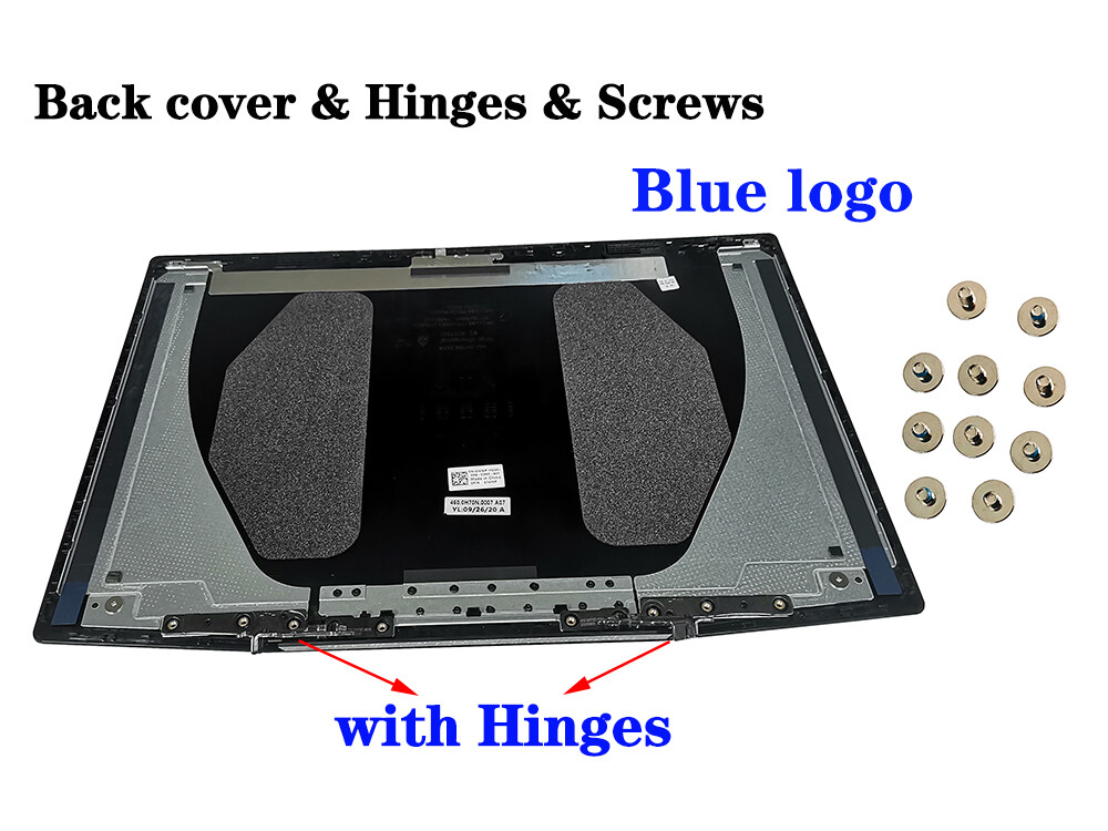 For Dell 0747KP 747KP G3 15 3590 LCD Back cover Top case Rear Lid +Hinges+Screws