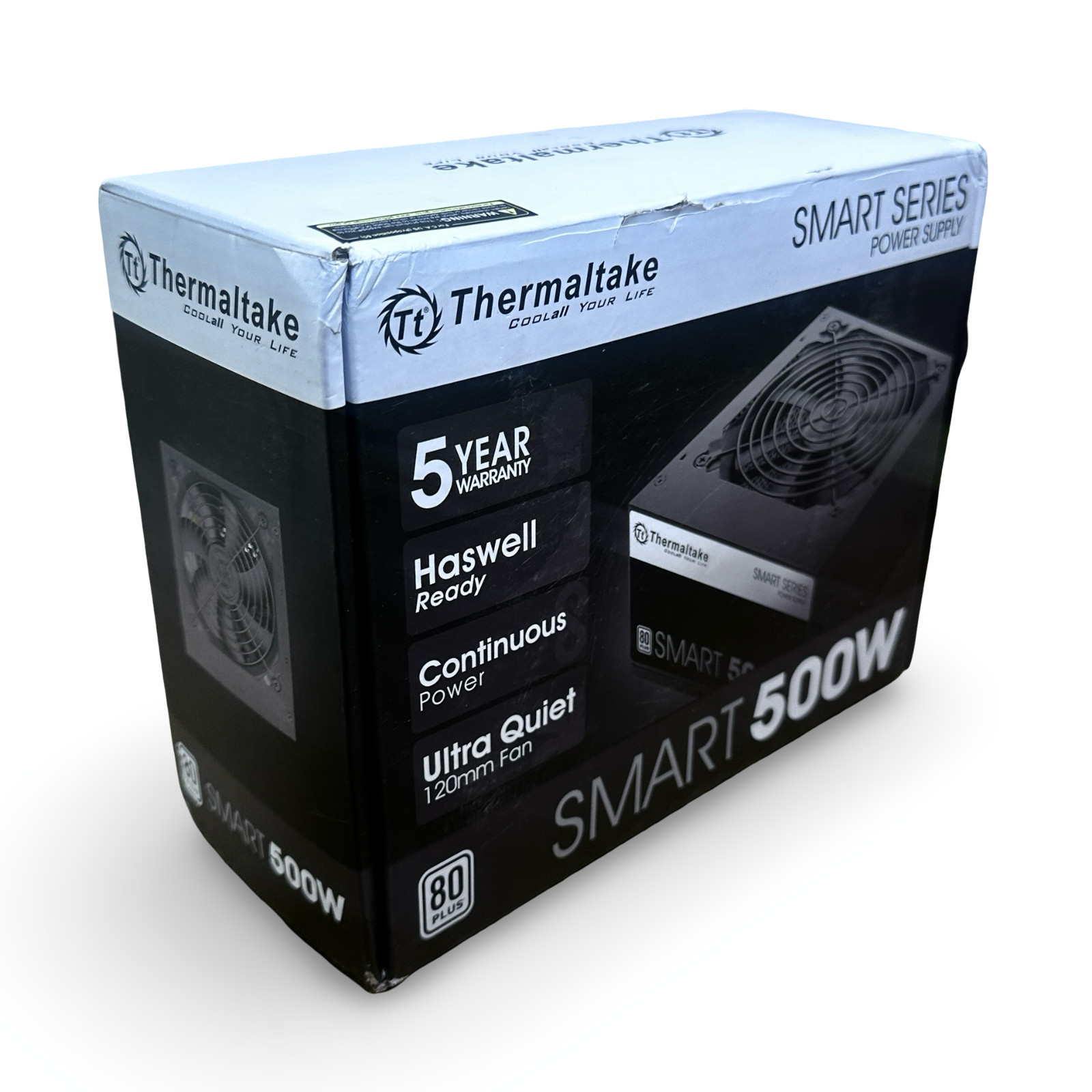 Thermaltake Smart 500W 80 PLUS ATX Power Supply PSU Non-Modular PC