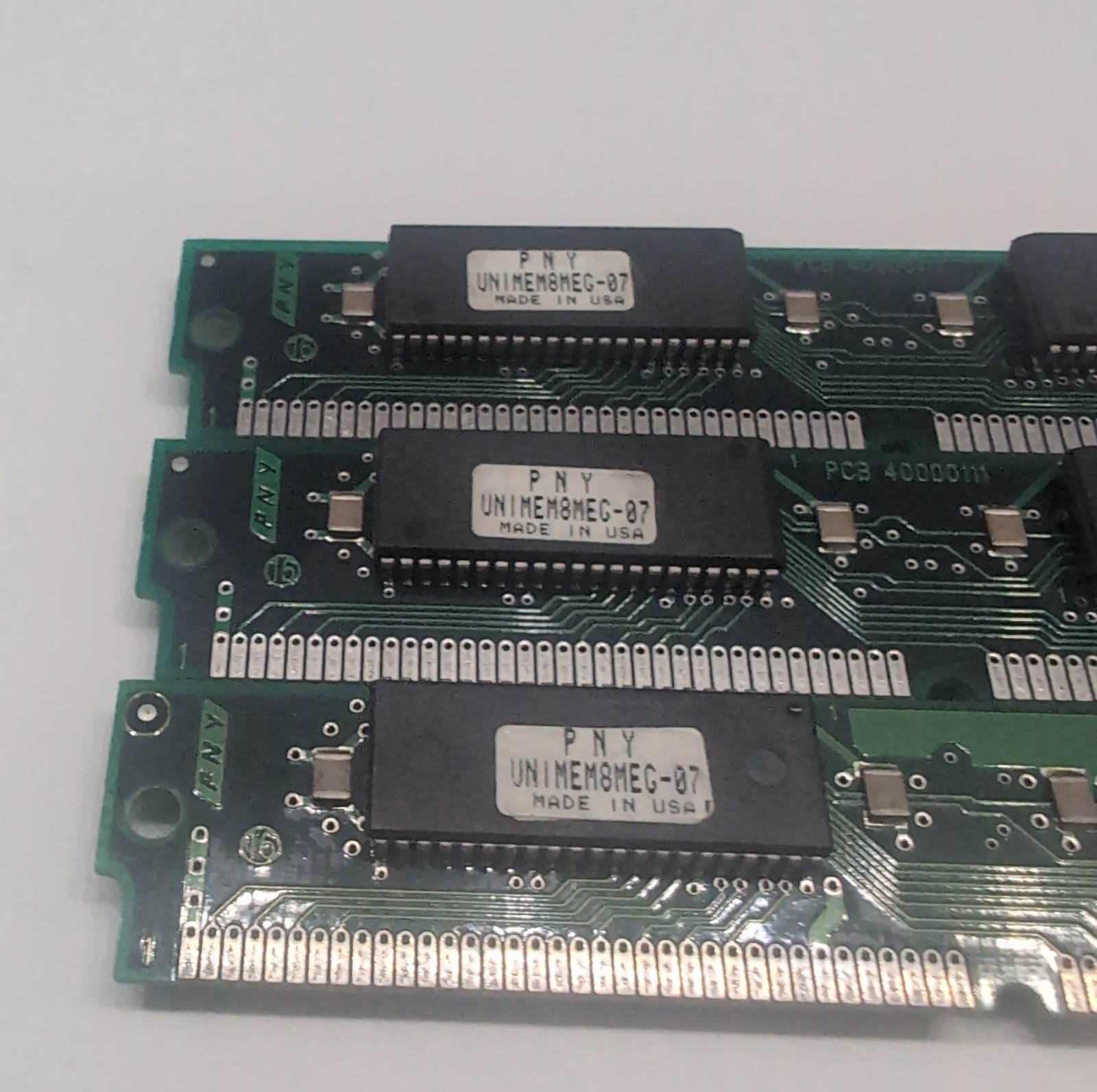 Vintage PNY 8MB 72-Pin SIMM RAM EDO 60ns Lot Of 3 24MB Total Hyundai Made In USA