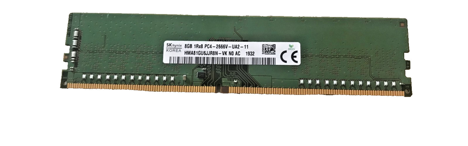 HMA81GU6JJR8N-VK SK Hynix 8GB 1Rx8 PC4-21300 DDR4-2666 Ram Memory