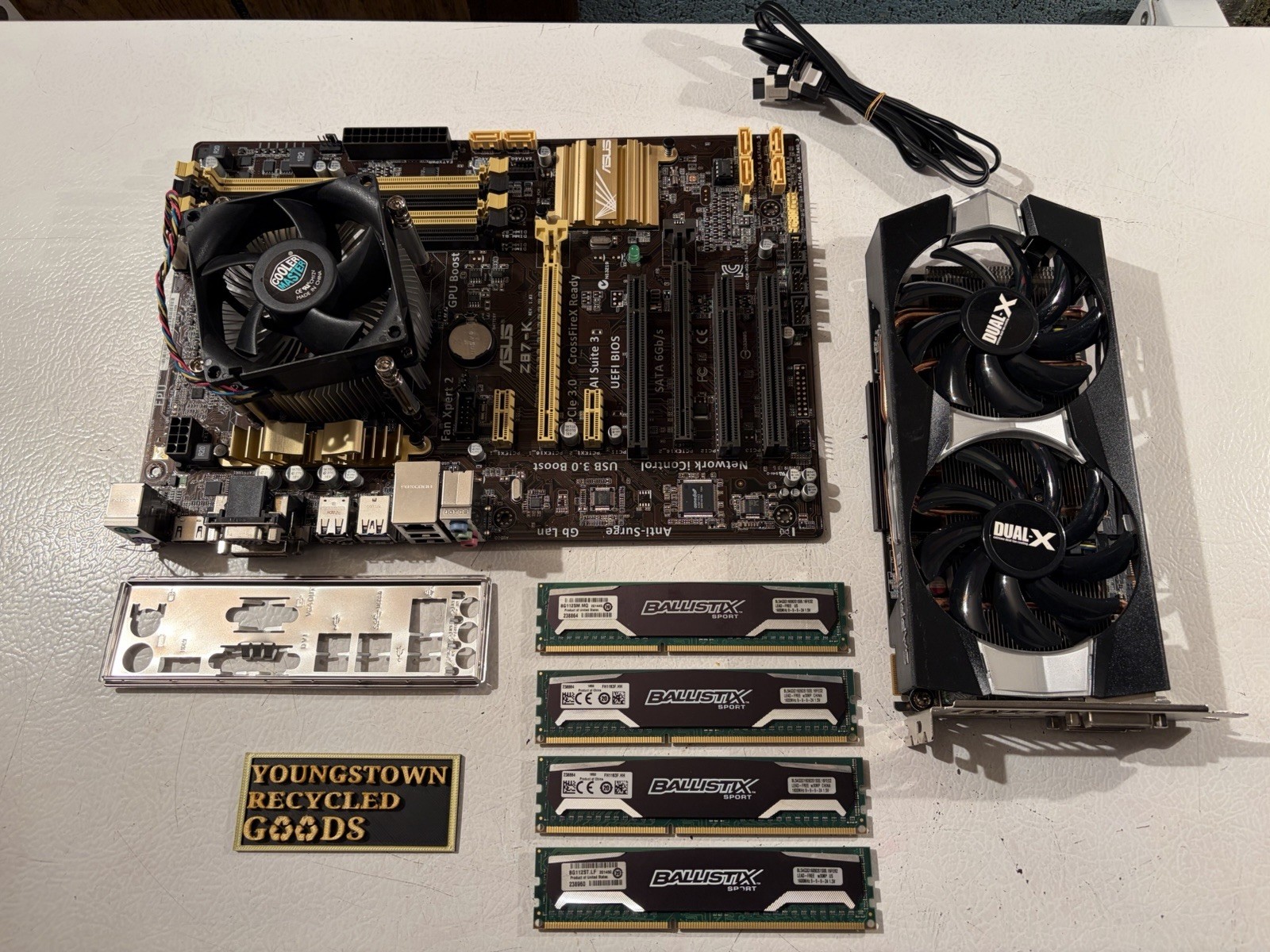 ASUS Z87-K MOTHERBOARD INTEL i5-4670K CPU 16GB RAM RADEON R9 270X 4GB GPU