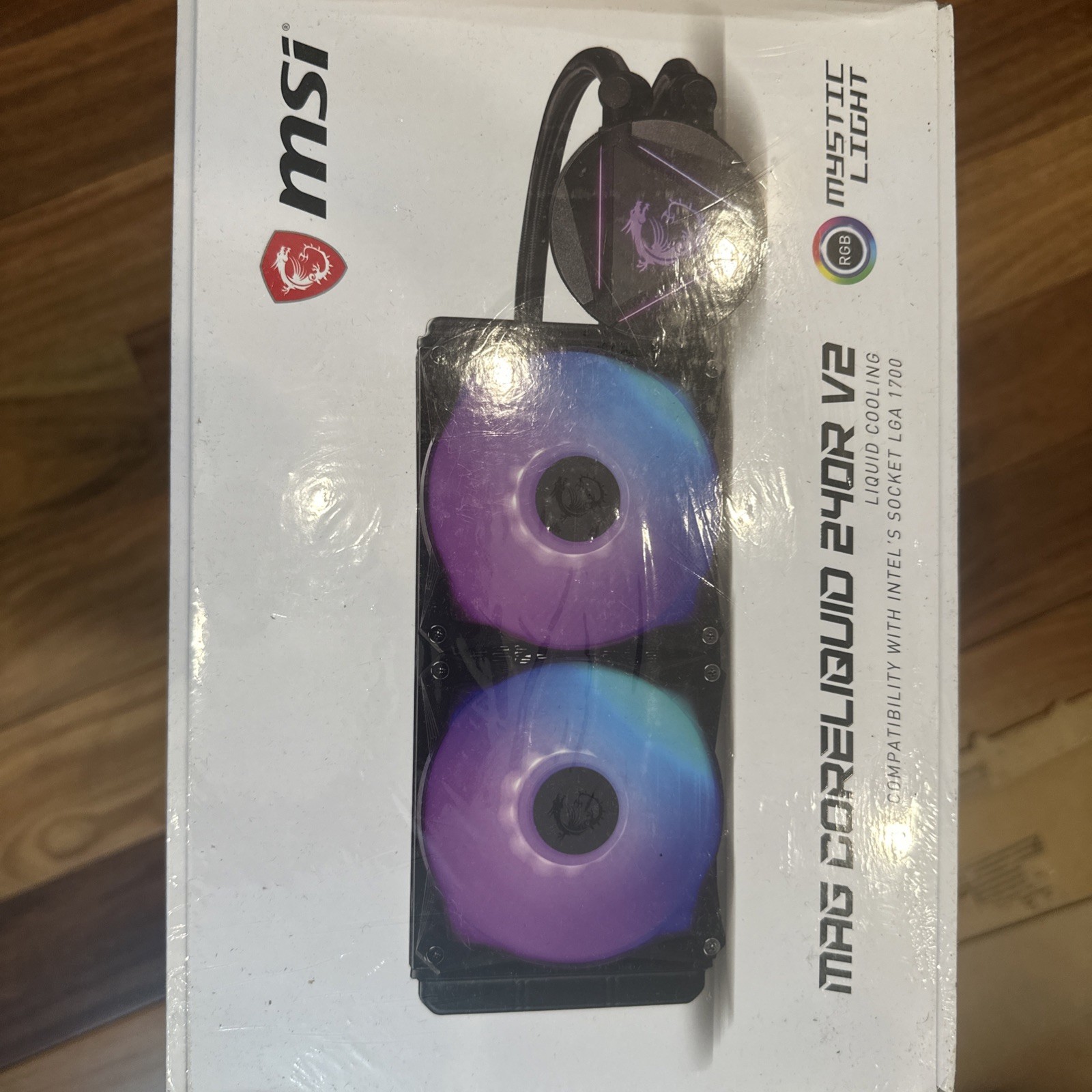 “MSI MAG Coreliquid 240R V2 AIO 240mm RGB CPU Cooler Intel AMD LGA1700 NEW”