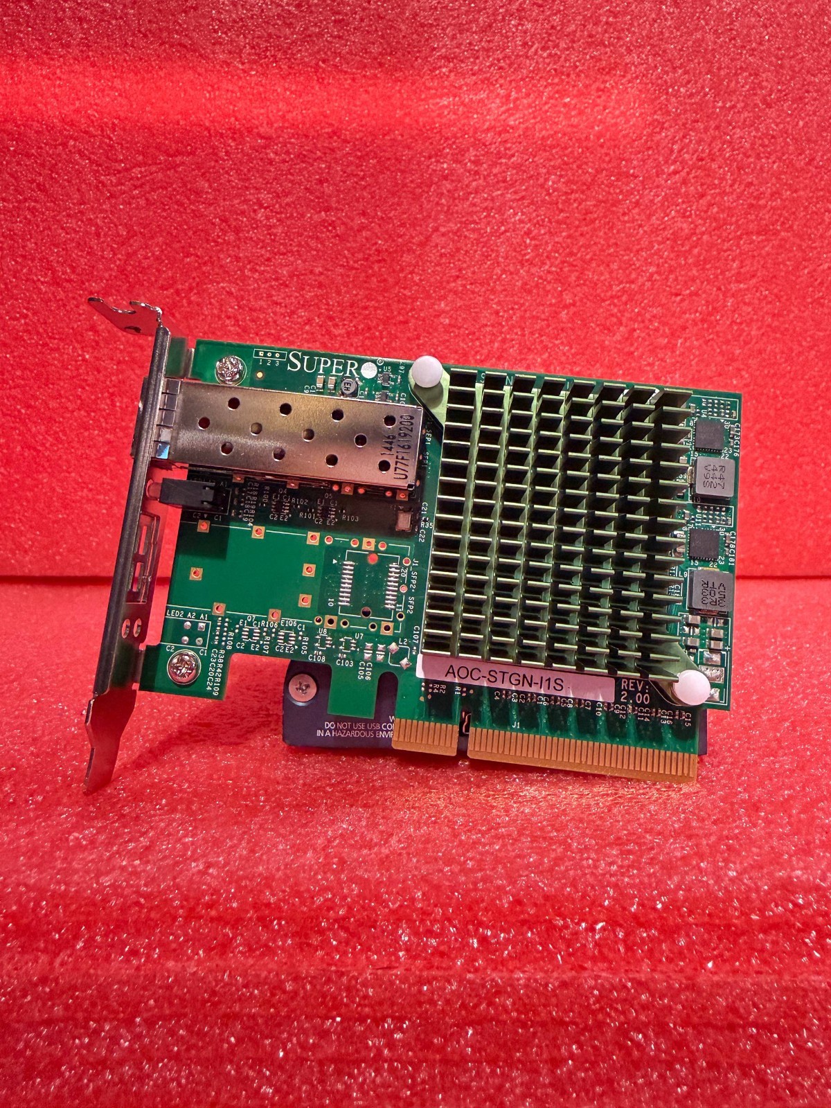 Supermicro AOC-STGN-i1S 1-Port SFP+ Intel 82599 10GbE Rev 2.00 Low Profile