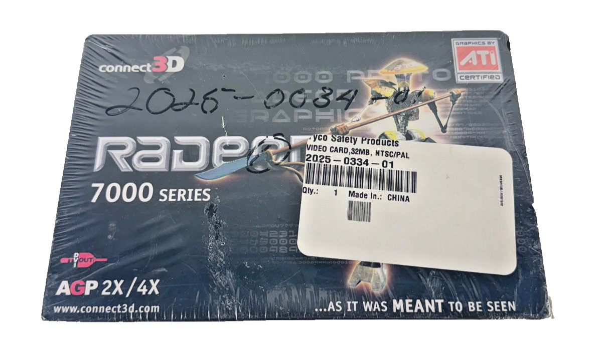 NEW IN BOX!! Connect 3D ATI Radeon VE 7000 32MB AGP Graphics Card – C3D 6011