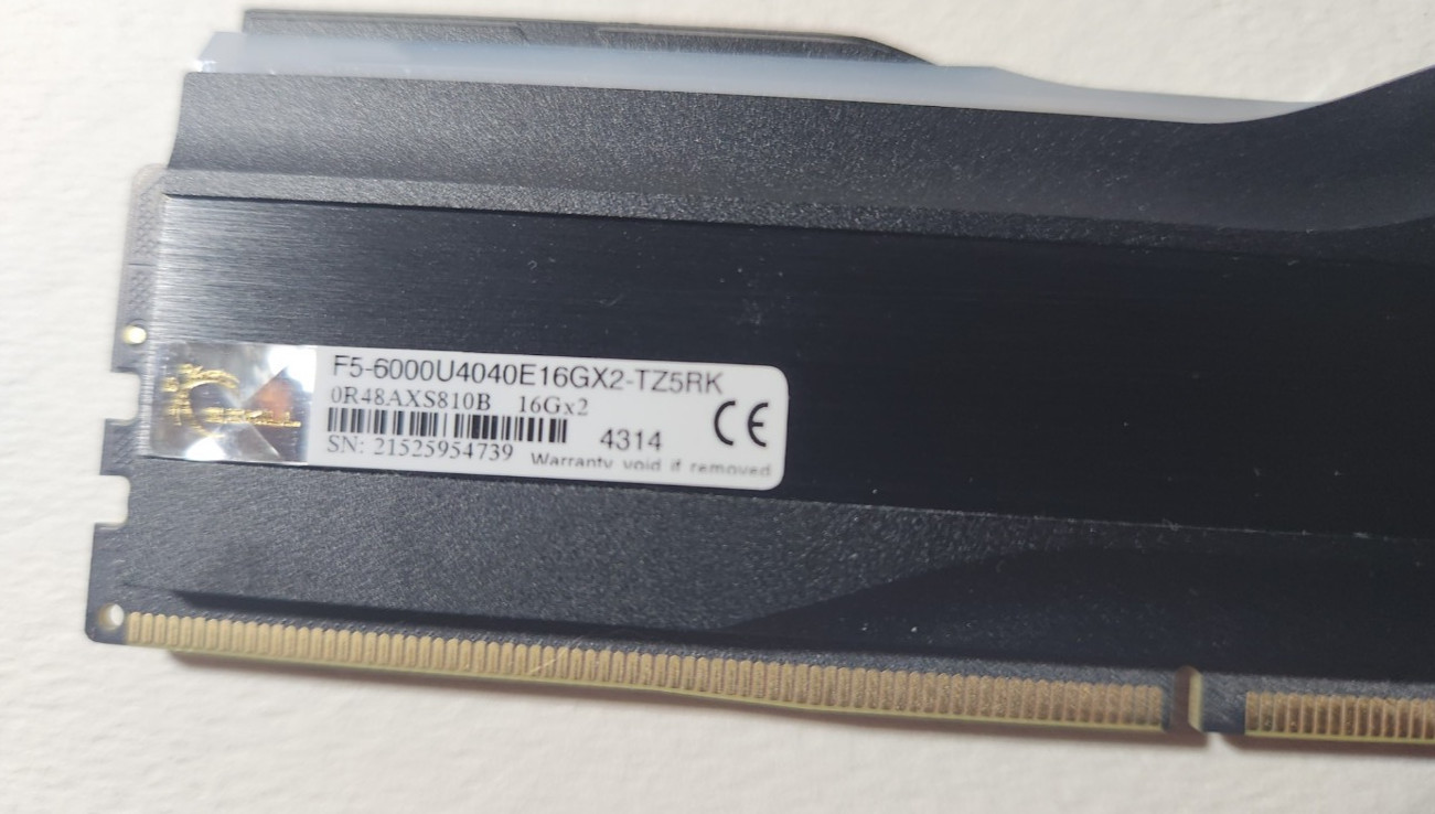 G.SKILL Trident Z5 RGB Series DDR5 RAM 32GB (2x16GB) 6000MT/s