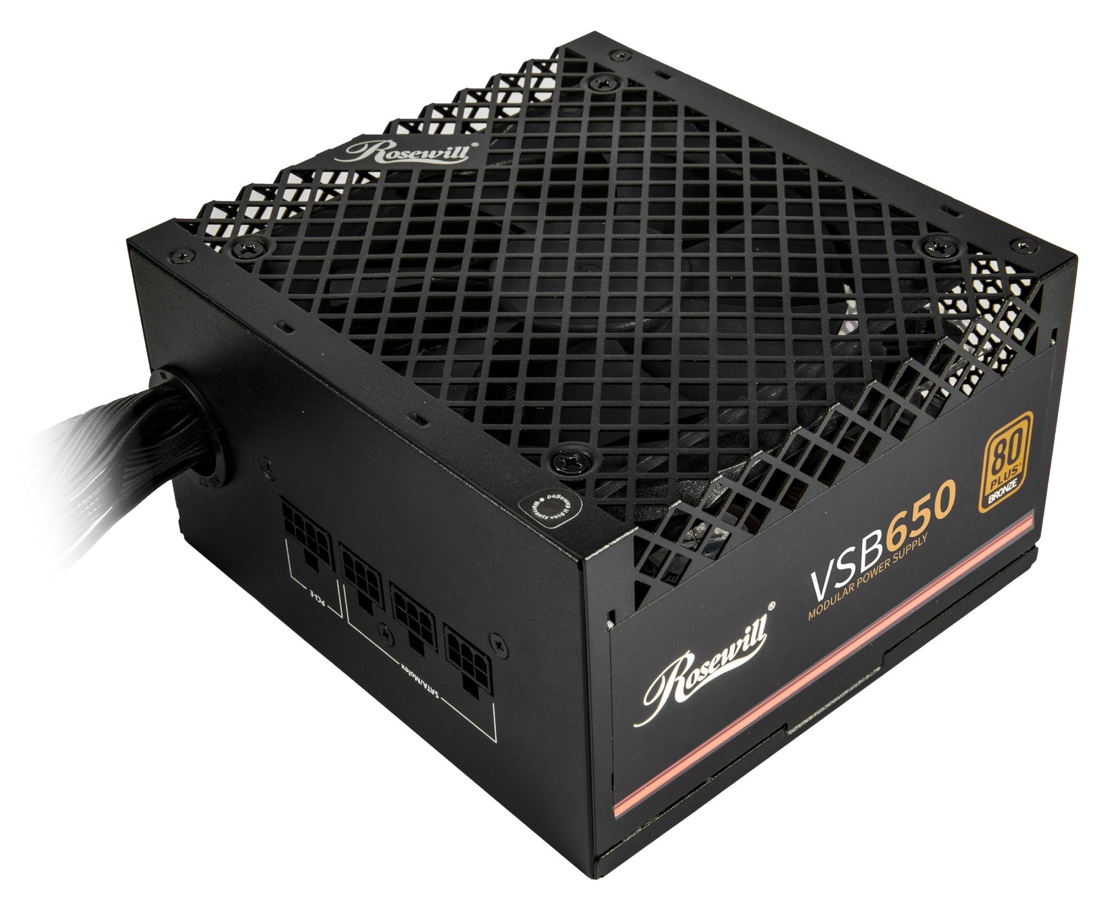 VSB 650W 80+ Bronze, ATX 3.0 & 3.1 Compatible, SemiModular Power Supply, PCIe…