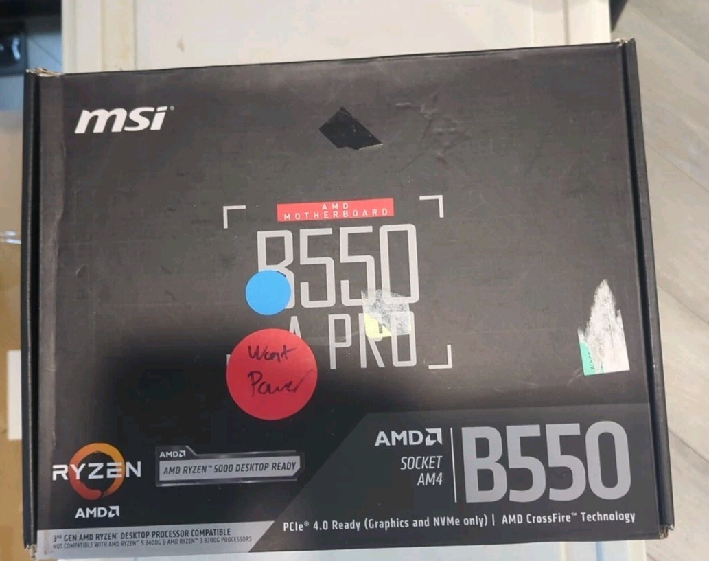 MSI B550M PRO-VDH WiFi Socket AM4 AMD Motherboard Box