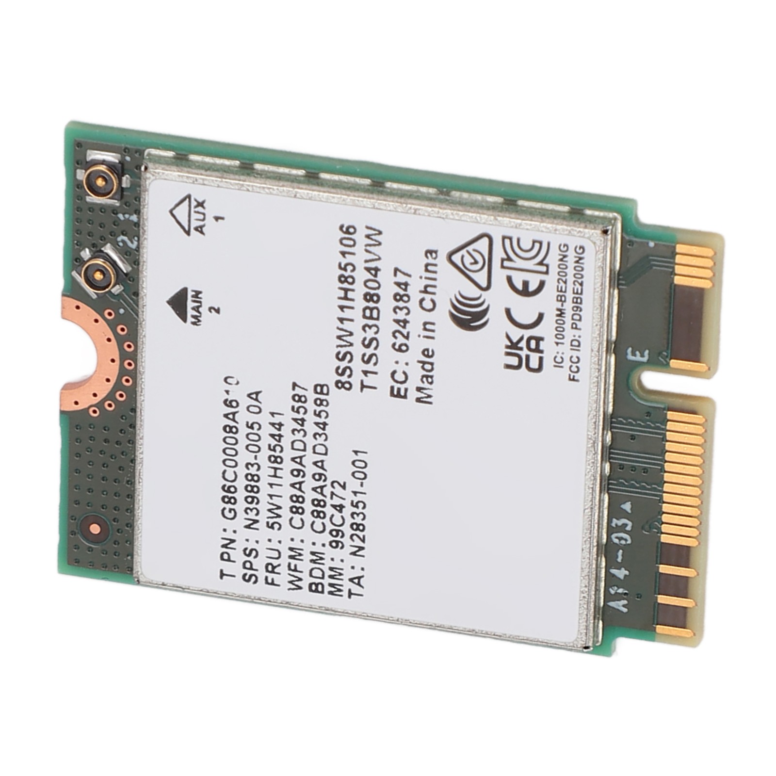 WiFi 7 Network Card For BE200 NGW Bluetooth 5.4 8774Mbps M.2 NGFF Network
