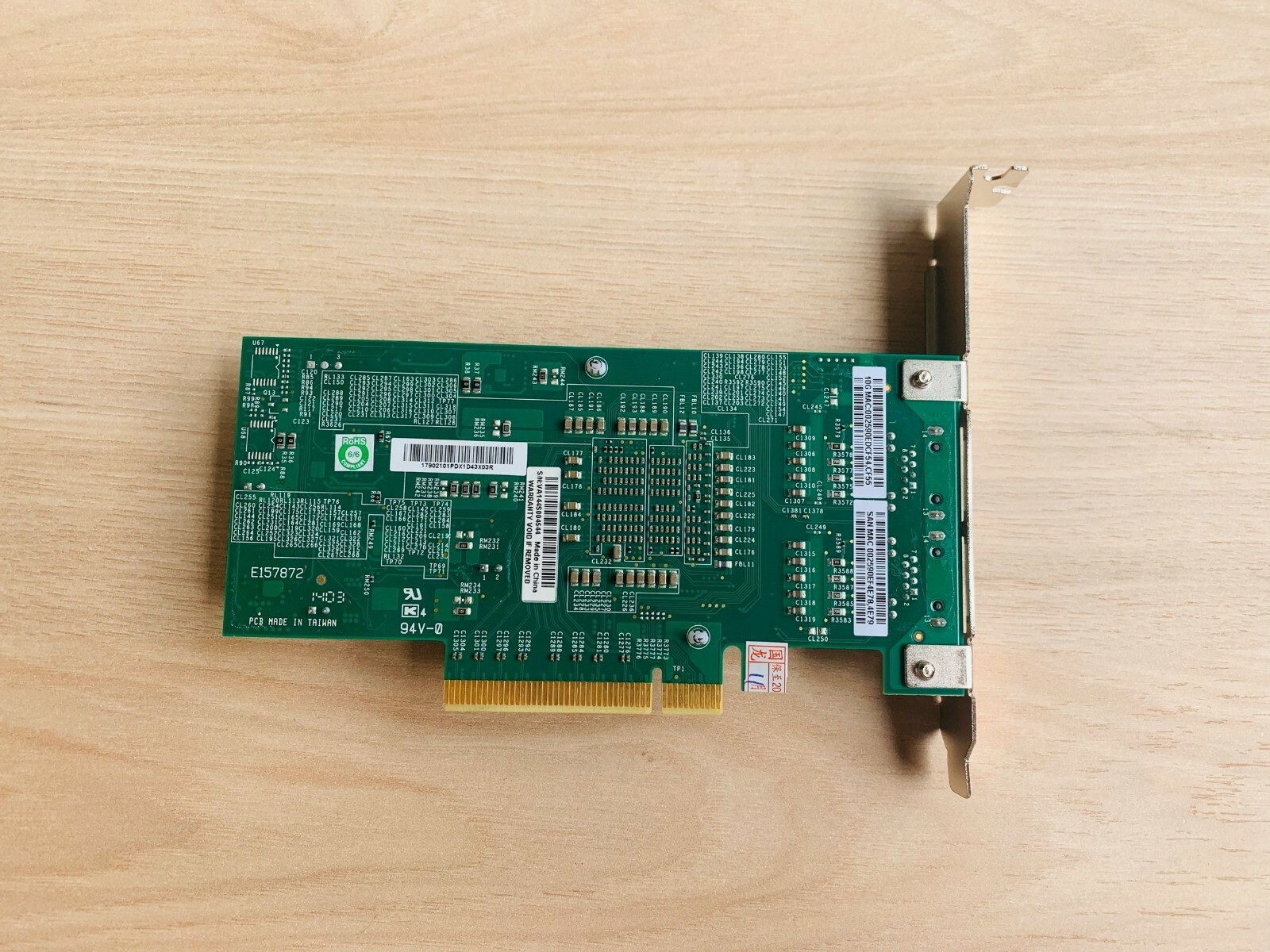 Full height support SuperMicro AOC-STG-I2T 2-port 10GbE Adapter network card