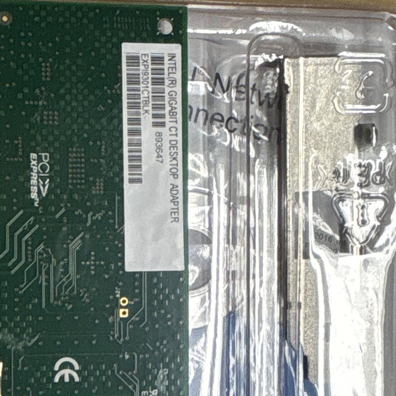 Intel Gigabit CT Desktop Adapter PCIe RJ-45 1-Port 1Gbps NIC EXPI9301CTBLK