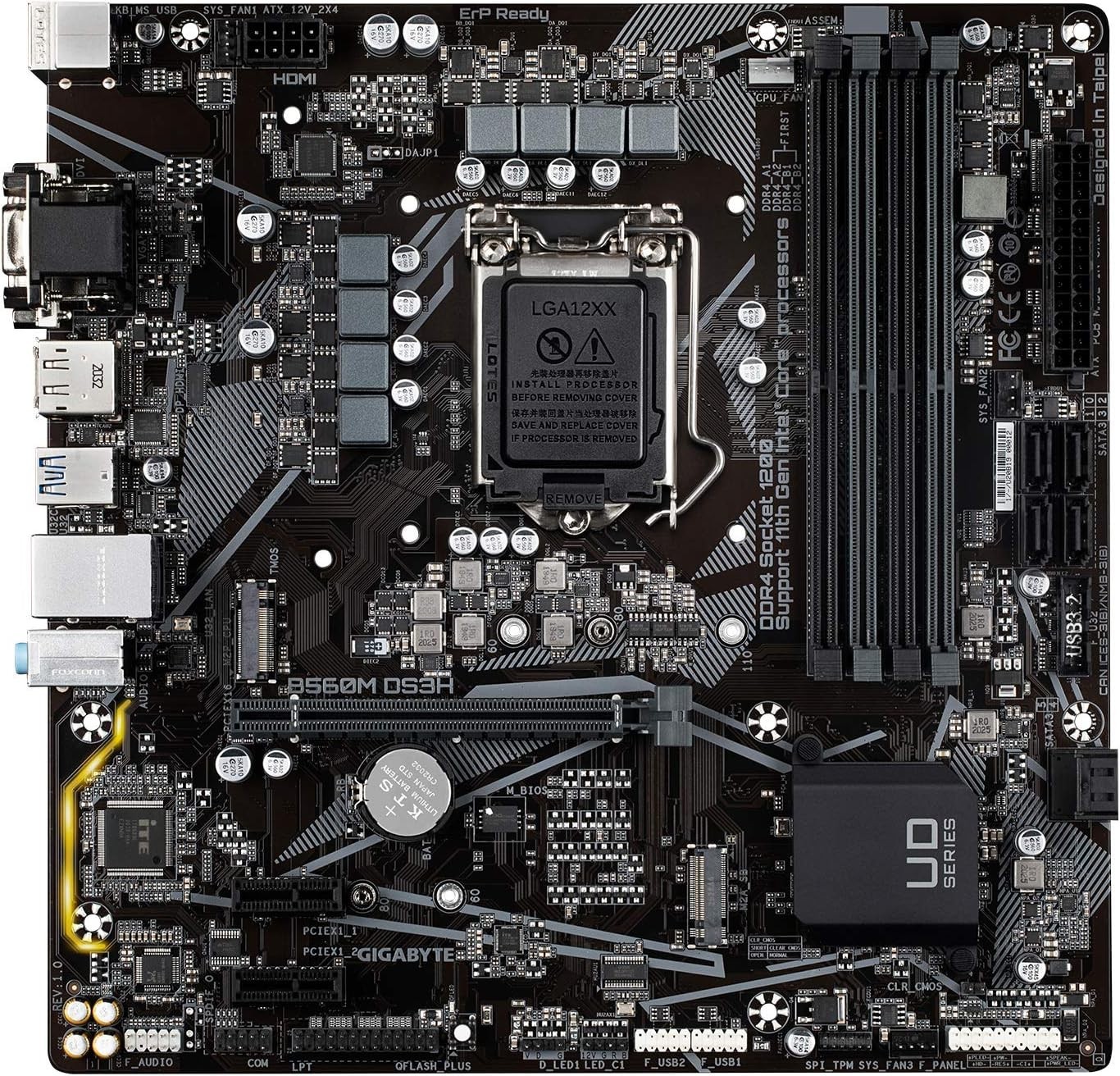 GIGABYTE B560M DS3H Intel B560 Ultra Durable Motherboard with Direct 6+2 Phases